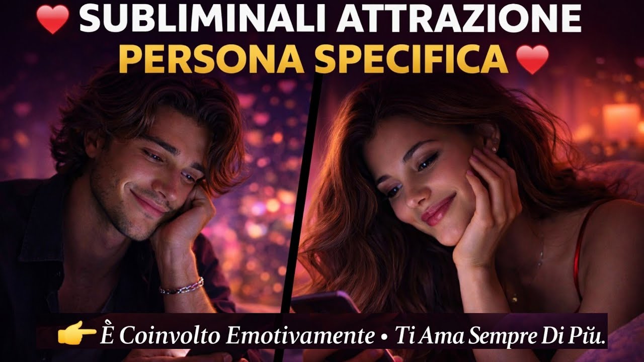 🔥 SUBLIMINALI ATTRAZIONE PERSONA SPECIFICA 🔥👉 È coinvolto emotivamente • Ti ama sempre di più