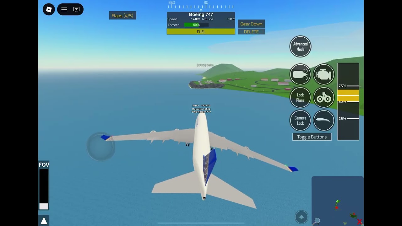 How to land at saba