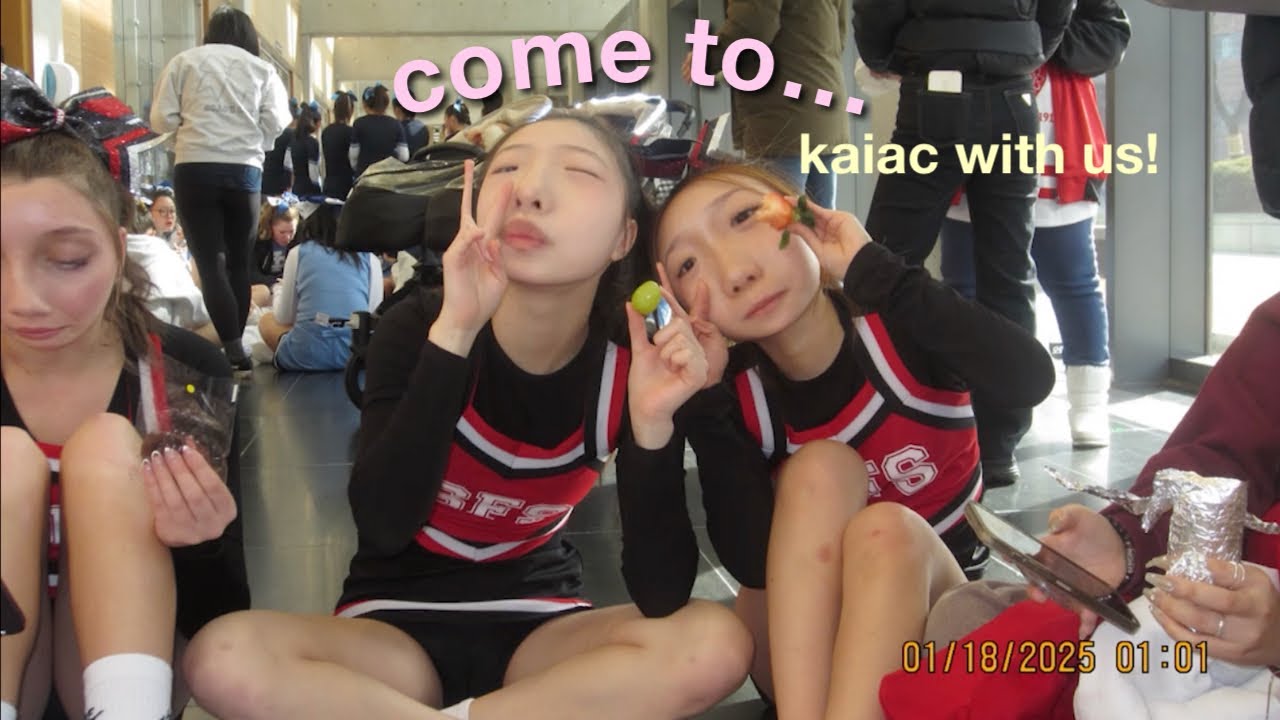 KAIAC CHEER COMPETITION VLOG * korean international school, varsity cheer, sfs*