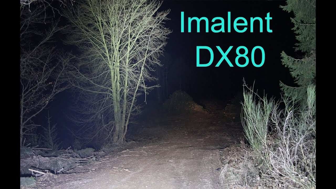 Imalent DX80 World record flashlight first test 32000 Lumen full HD