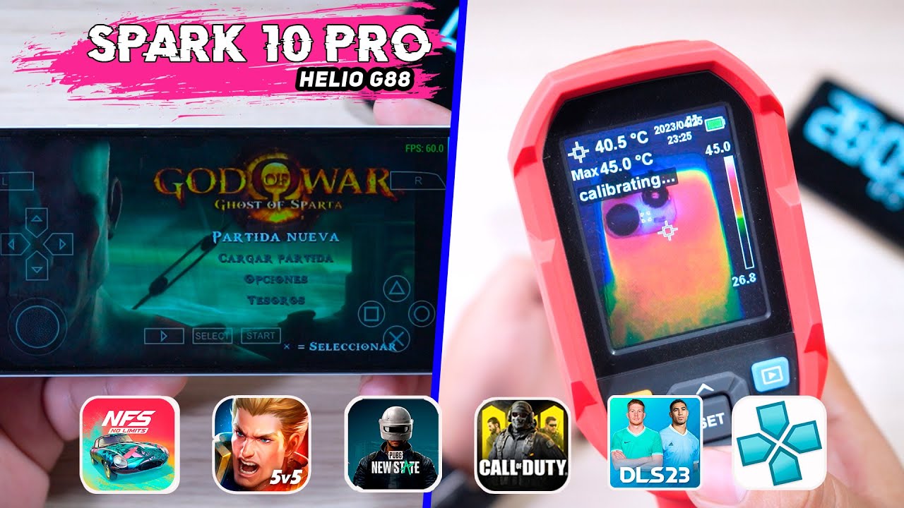 TECNO SPARK 10 PRO Test de RENDIMIENTO y POTENCIA│Prueba de JUEGOS│PUBG NEW STATE, ARENA OF VALOR