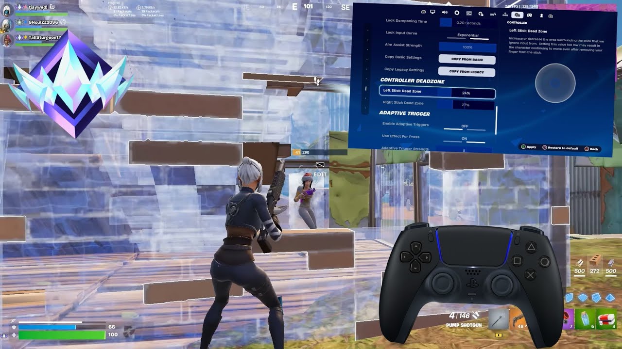 100% ACCURACY 🎯 + Best *AIMBOT* Controller Settings For Fortnite Chapter 6 Season 4! (PS5/XBOX/PC)
