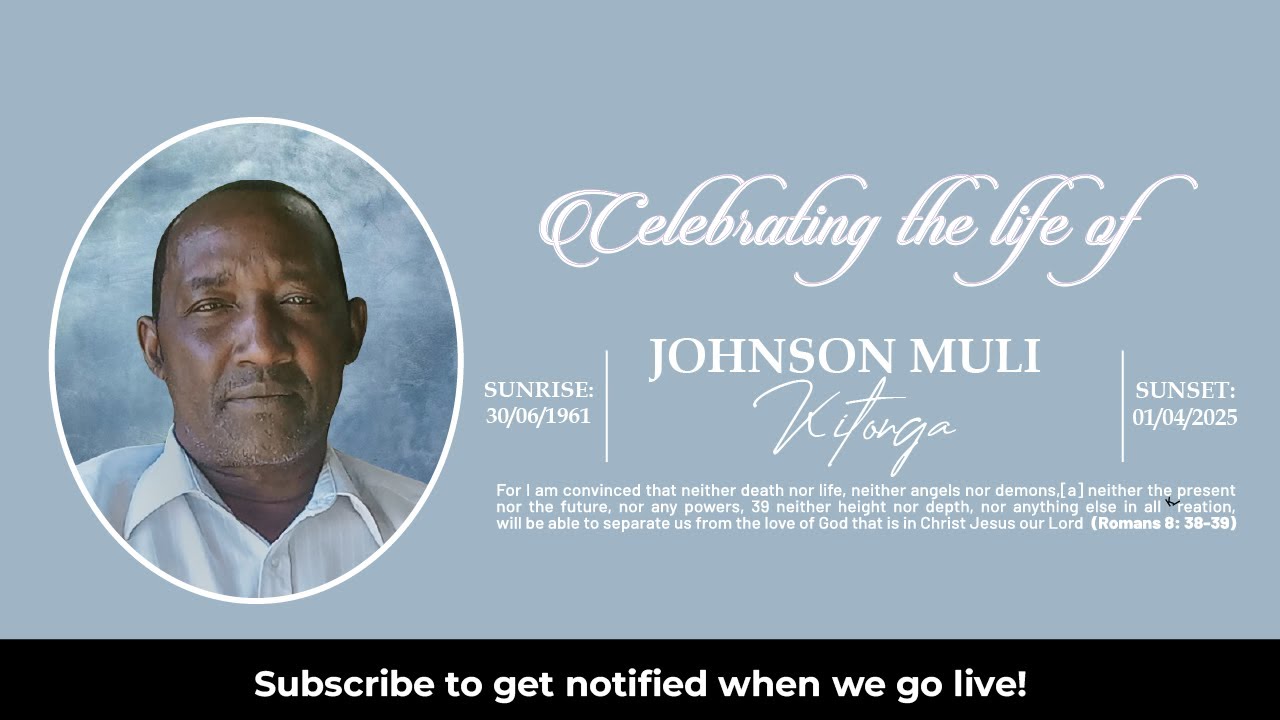 JOHNSON MULI KITONGA FUNERAL CEREMONY