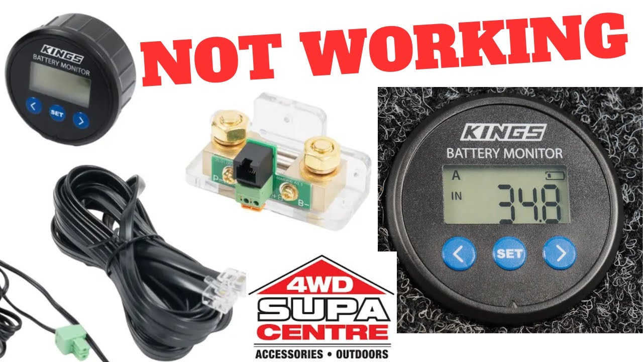 KINGS 500A Battery Monitor With Shunt NOT Working as Intended