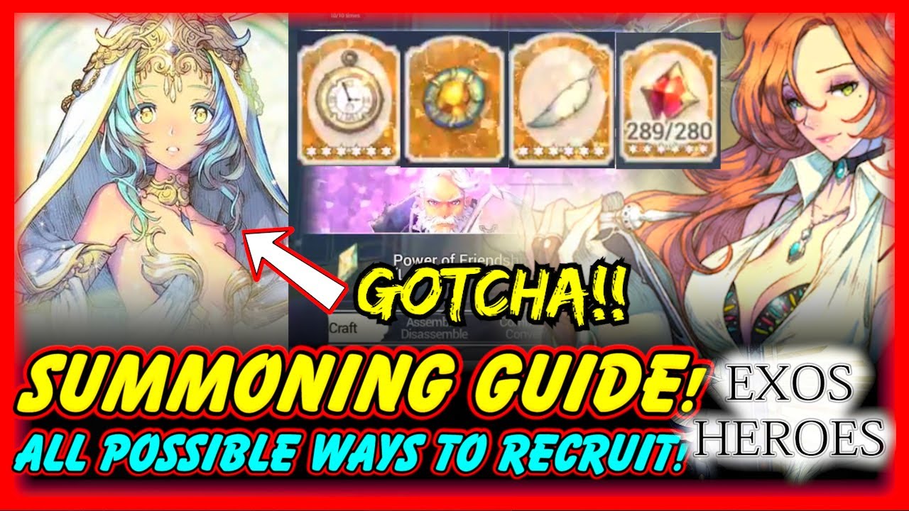 Exos Heroes All Summoning Methods Explained! All Possible Ways to Summon! And Lets Summon!