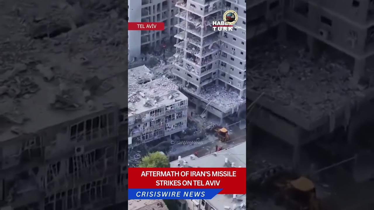 Aftermath of Iran&rsquo;s Missile Strikes on Tel Aviv 💥🇮🇷🇮🇱