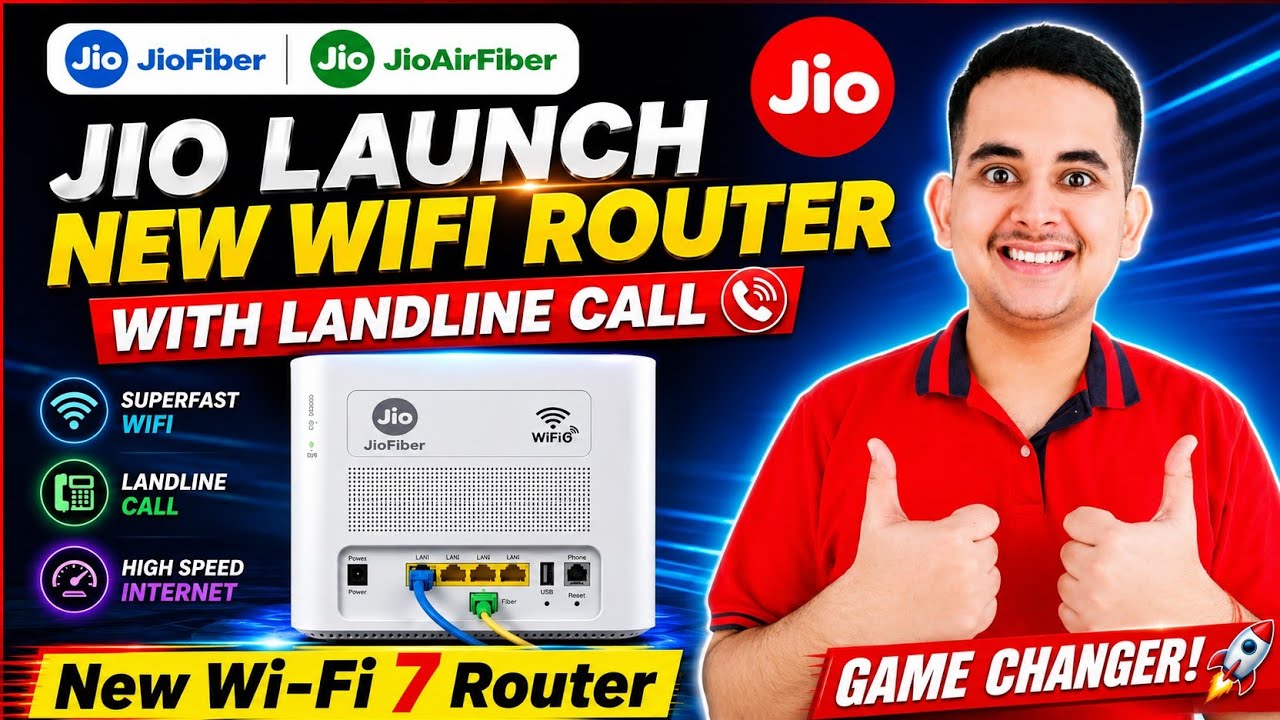 Jio Big Update: Jio Tele-Frame Device & Satellite Broadband Announced | Jio AirFiber 5Gbps 26GHz ...
