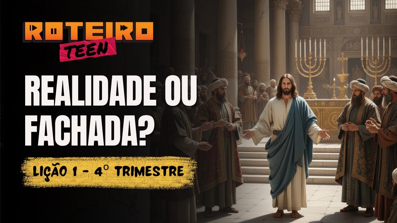 Lição 1 - REALIDADE OU FACHADA? | Lição dos Adolescentes - Roteiro Teen | 4ºTri - 2025