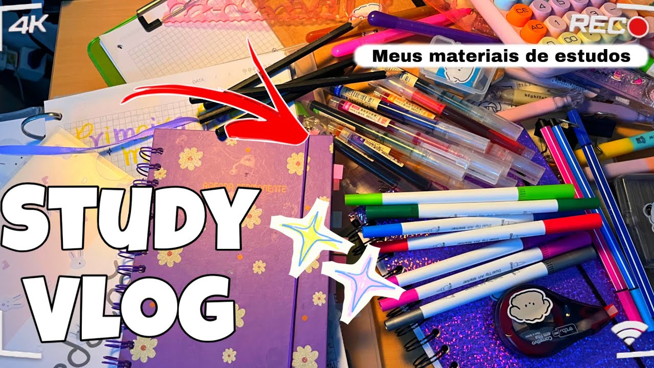 Study Vlog 🌱✨ (Materiais de estudos) #study #vlog 
