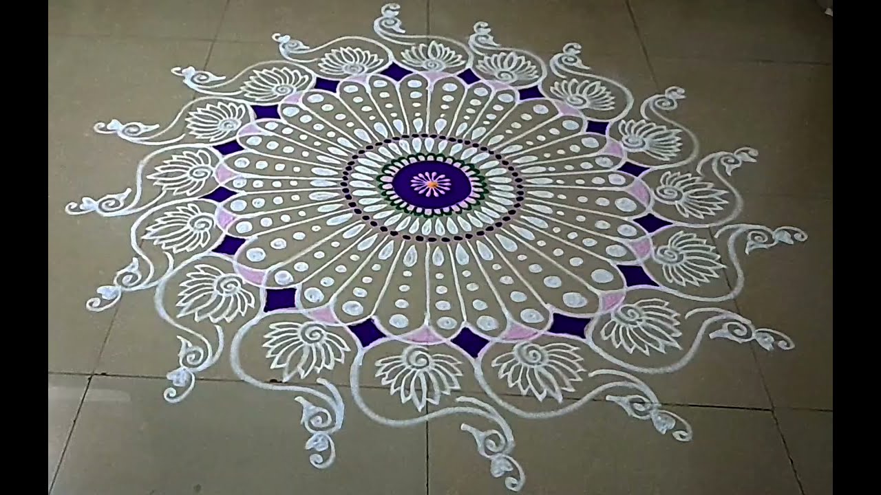 Margazhi madam colour kolam @sulosart #margazhicolourkolam 