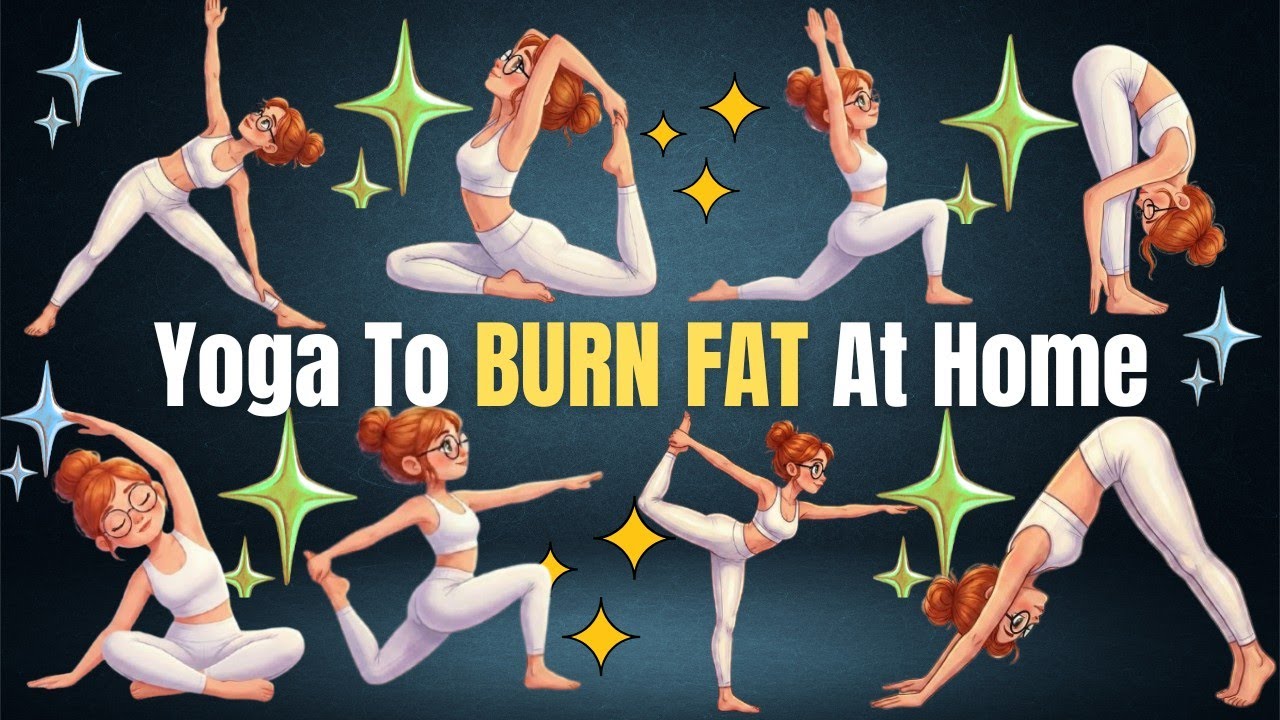 Yoga For Burning Fat At Home 🧘 | Yoga For Fat Loss | Yoga Life 