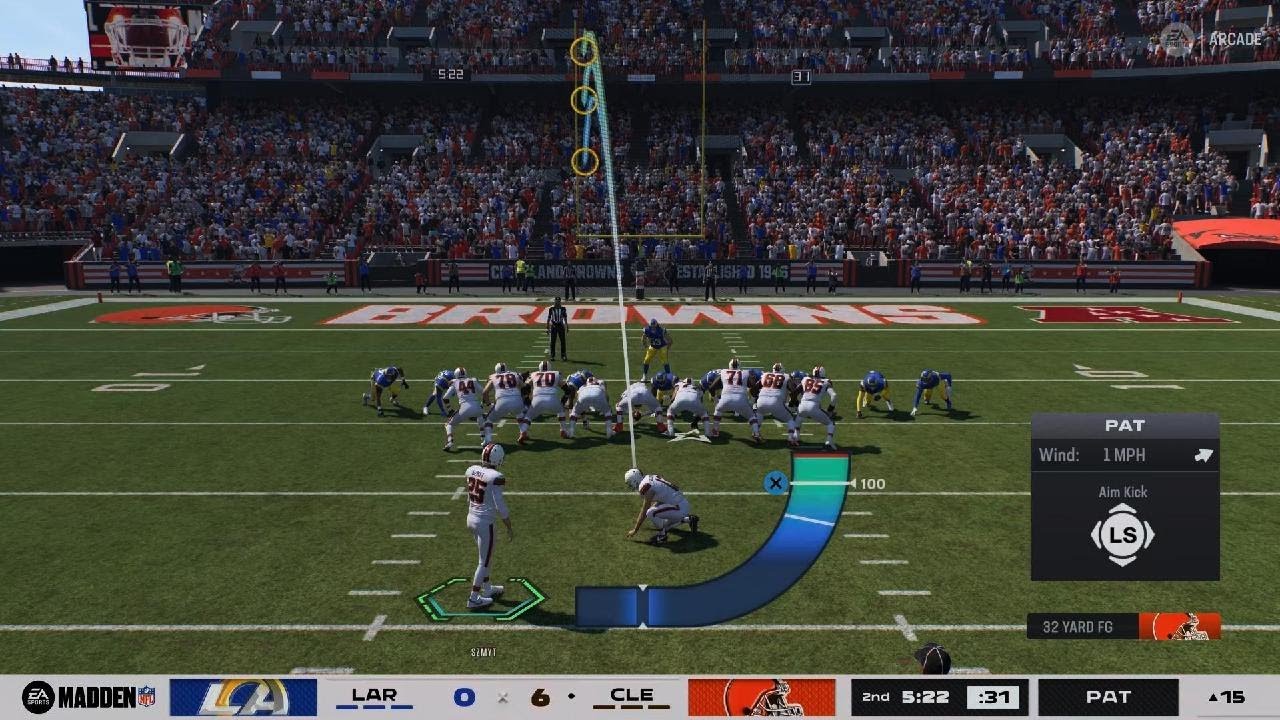 Madden NFL 26 browns vs rams