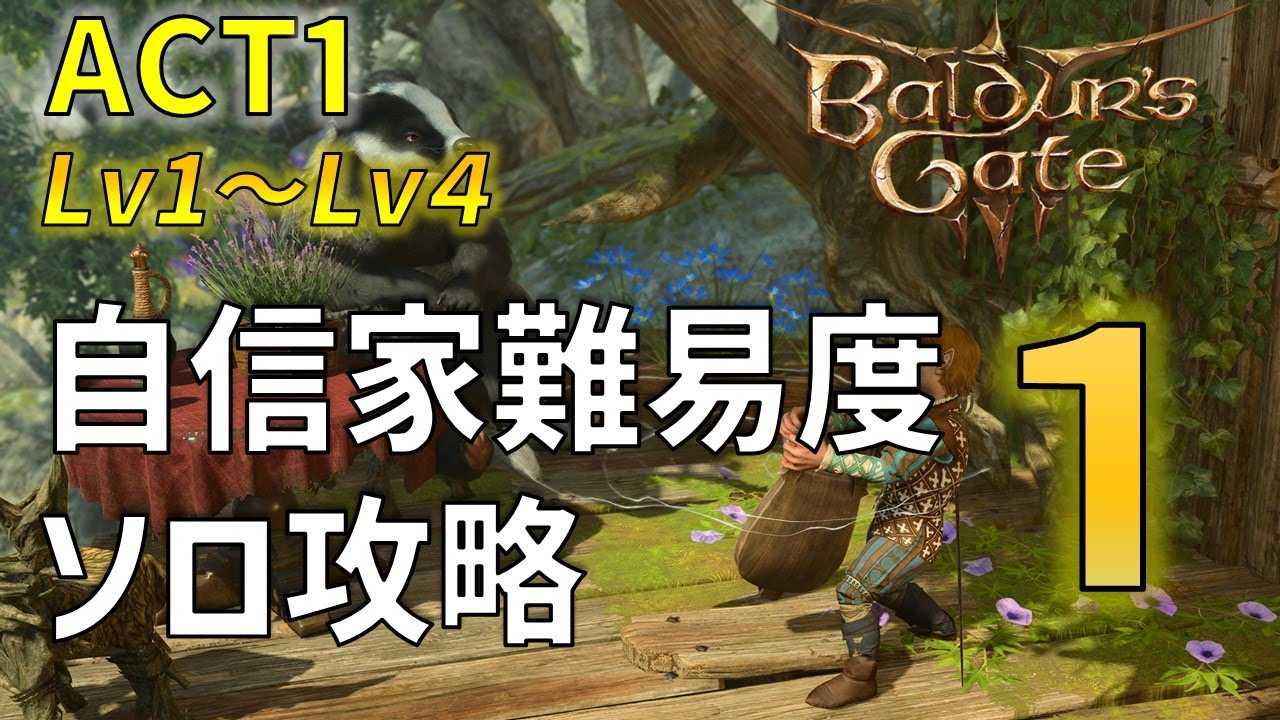 最高難易度＆仲間禁止！？自信家難易度ソロ攻略1【バルダーズゲート3】