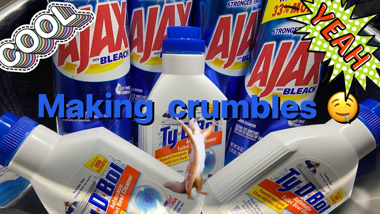 ASMR-ODDLY SATISFYING. AJAX & TY D BOL CRUMBLE MAKING!!💙💙💙🤤so much fun!🤩