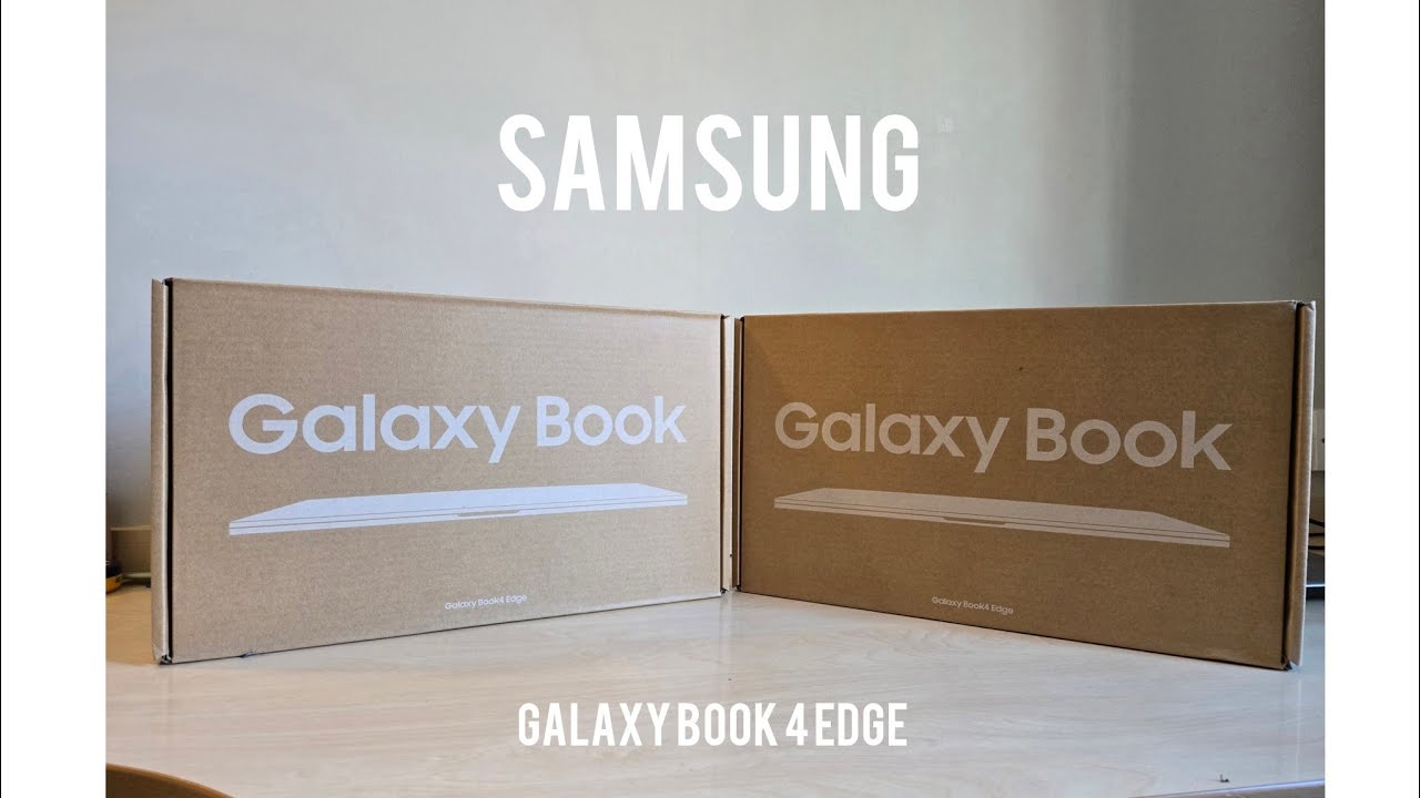 ASMR😮 Unboxing the Samsung Galaxybook 4 Edge 💻. #asmr #laptop #samsung 