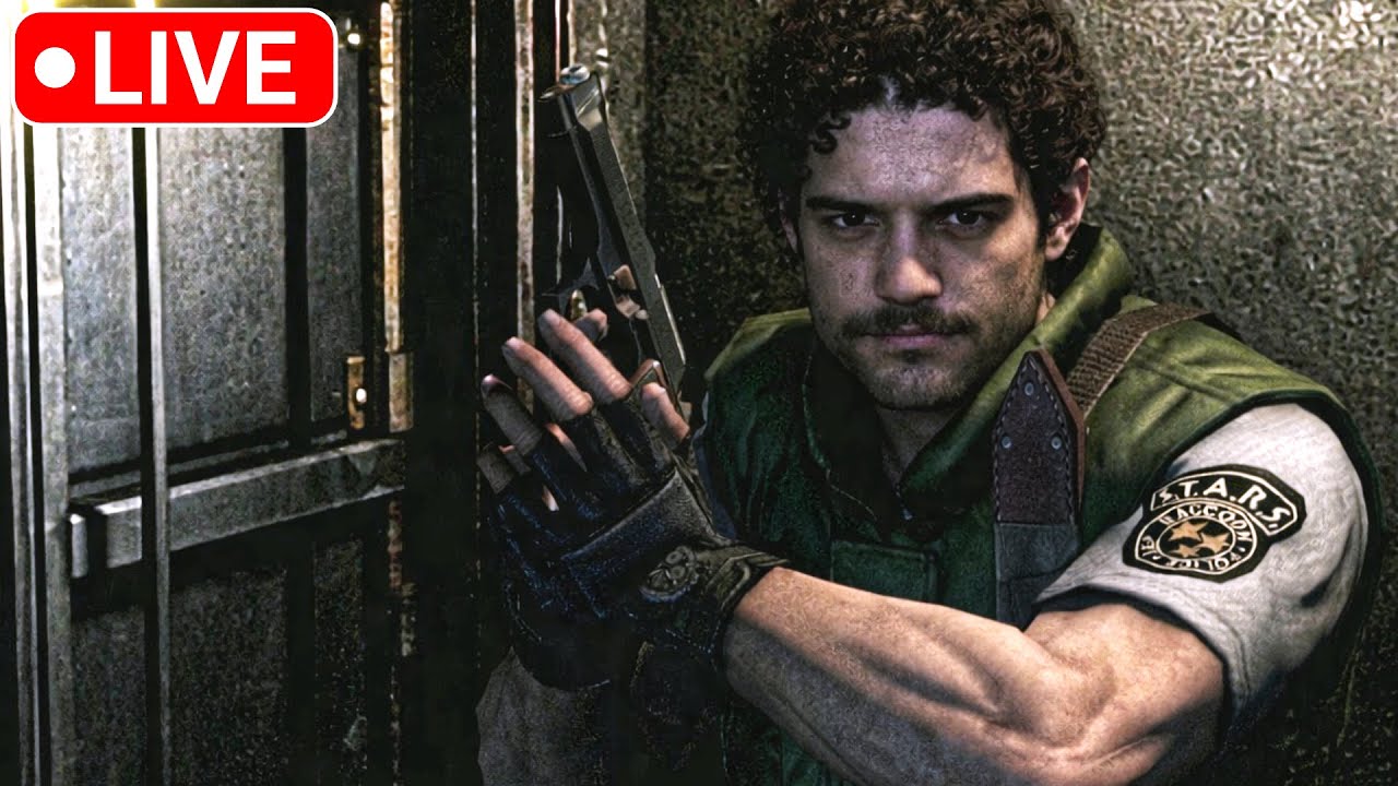 🔴LIVE - First Time Playing Resident Evil 1 - RE Marathon
