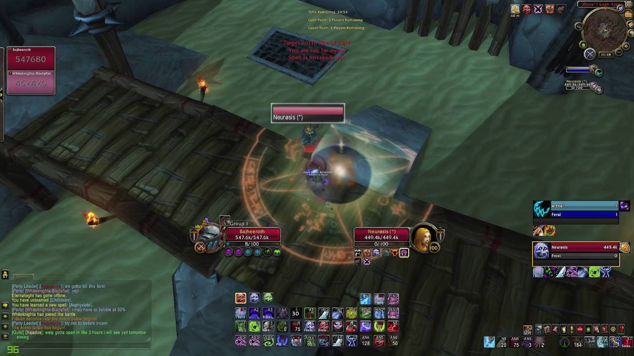 Bajheera - Frost DK / Ret Paladin BURST 2v2 Arena Hilarity - WoD Season 3 Final Arenas