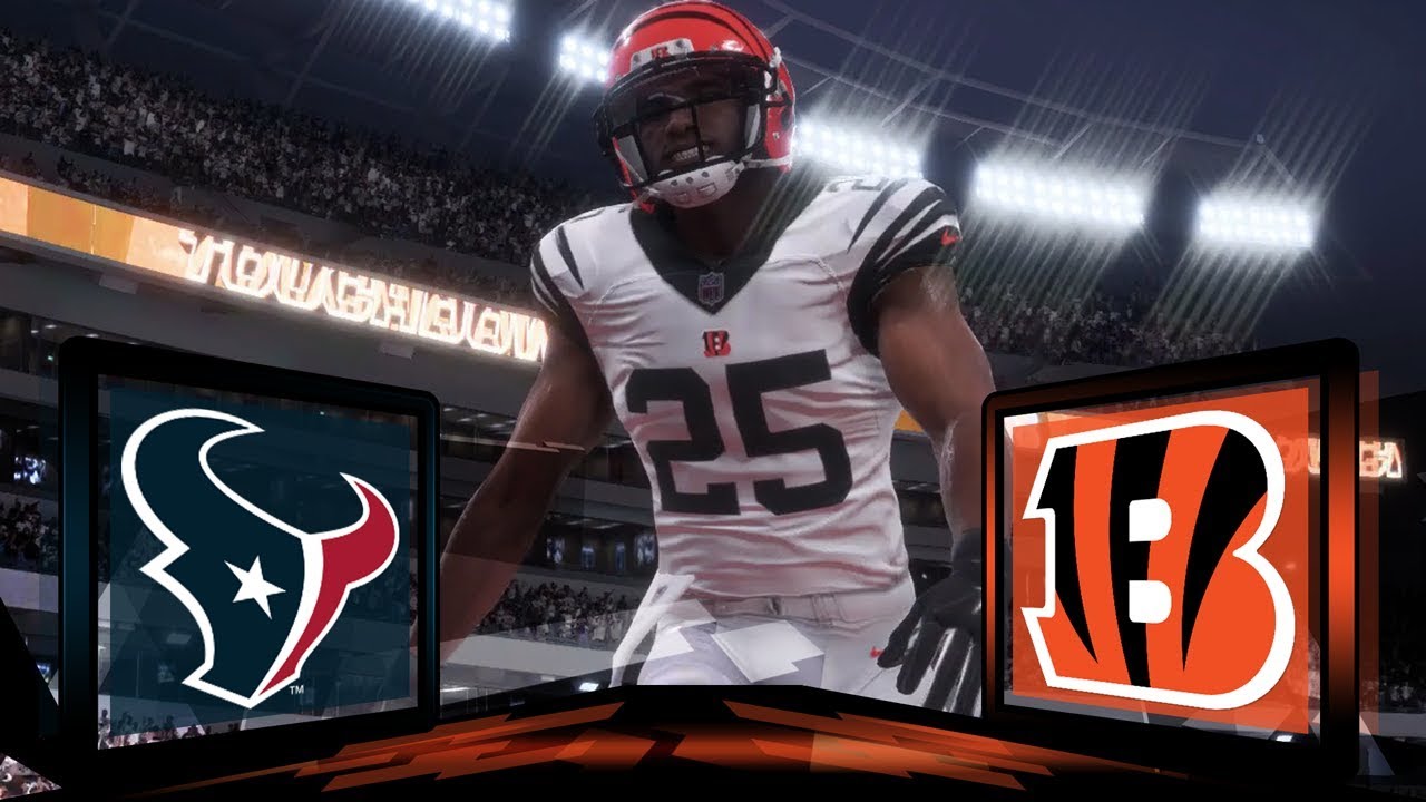 Madden NFL 18 Cincinnati Bengals Franchise- Year 1 Week 2 vs Houston Texans