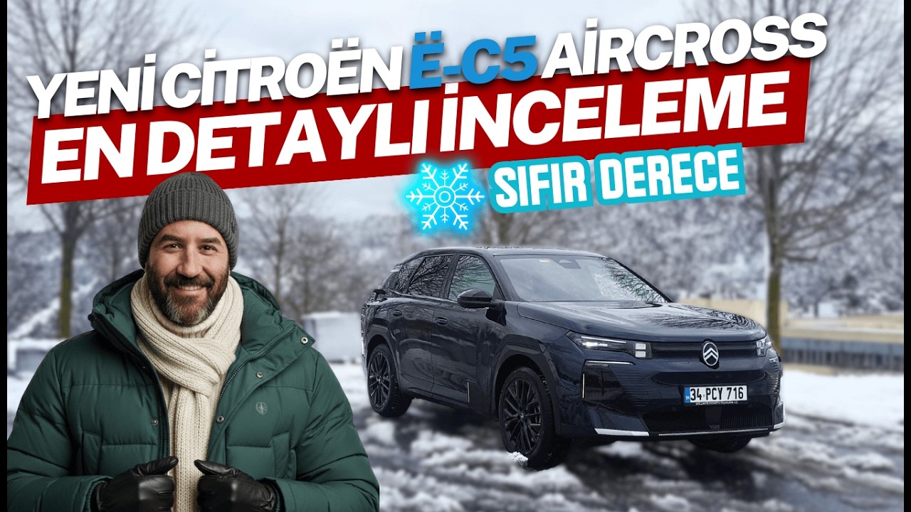 73.7 kWh Net Batarya ve Manuel Isıtma! ❄️ Yeni Citroën ë-C5 Aircross En Detaylı Test