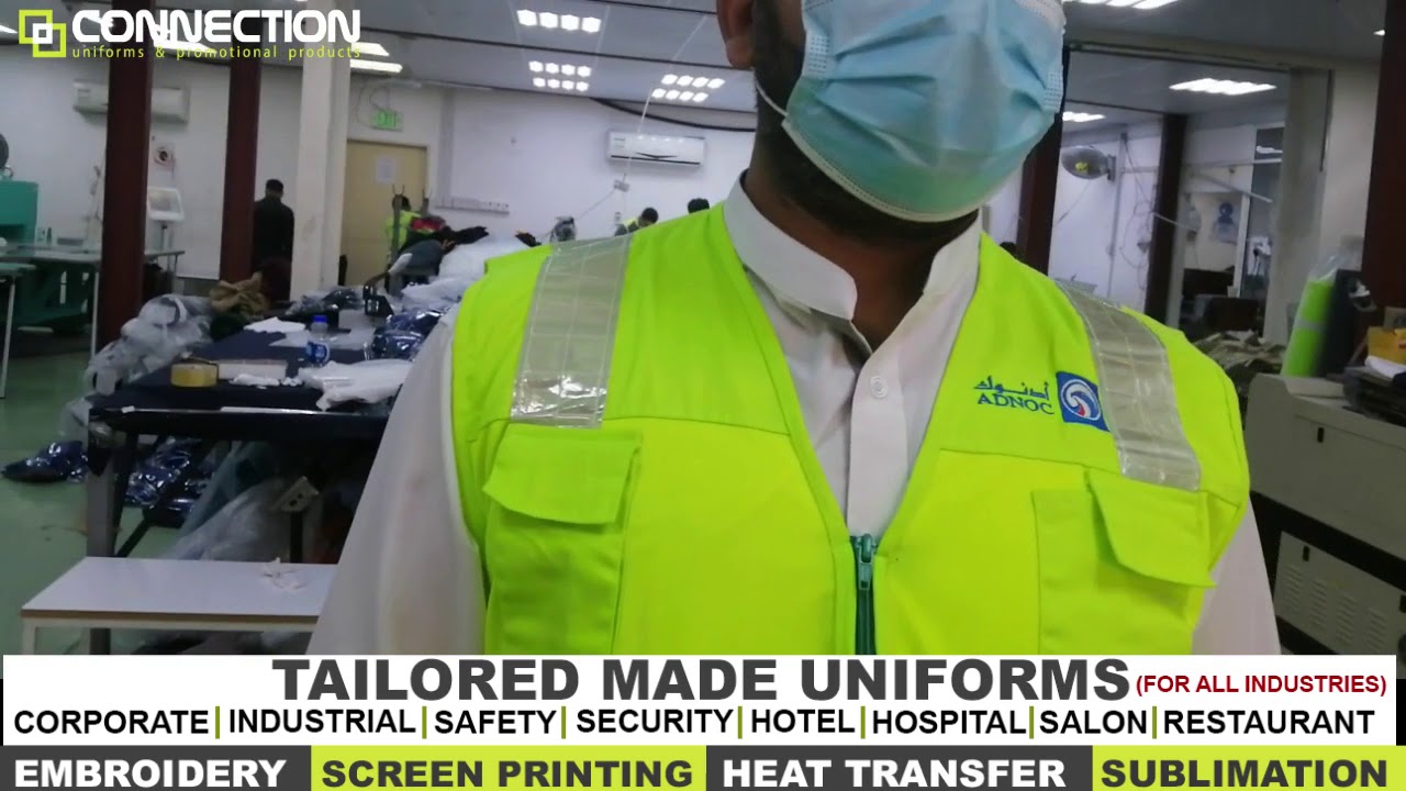 Customize Vest | Made by Connection Uniform in UAE factory| For adnoc