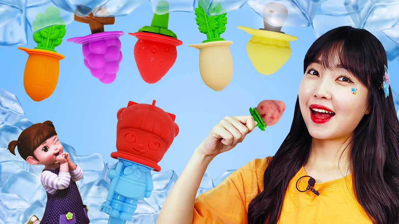 Готовьте крутое мороженое с Kongsuni Popsicle Farm! Домашнее фруктовое мороженое своими руками [Юра]