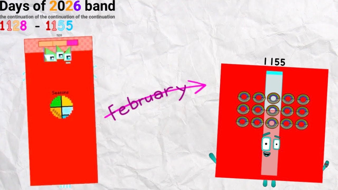 Days of 2026 band | February | 1128 - 1155