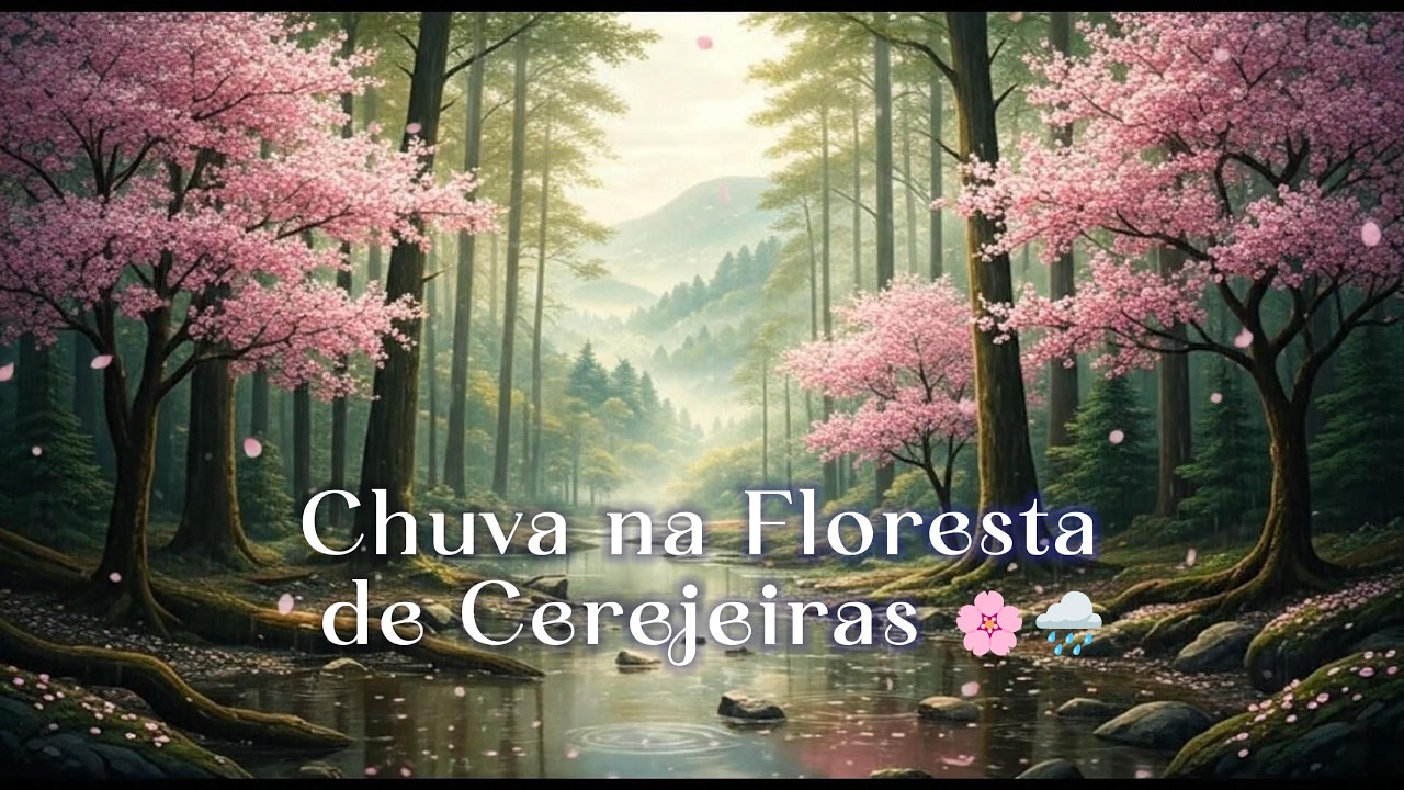 Chuva na Floresta de Cerejeiras 🌸🌧️ Sakura Forest Rain 🌧️🌸