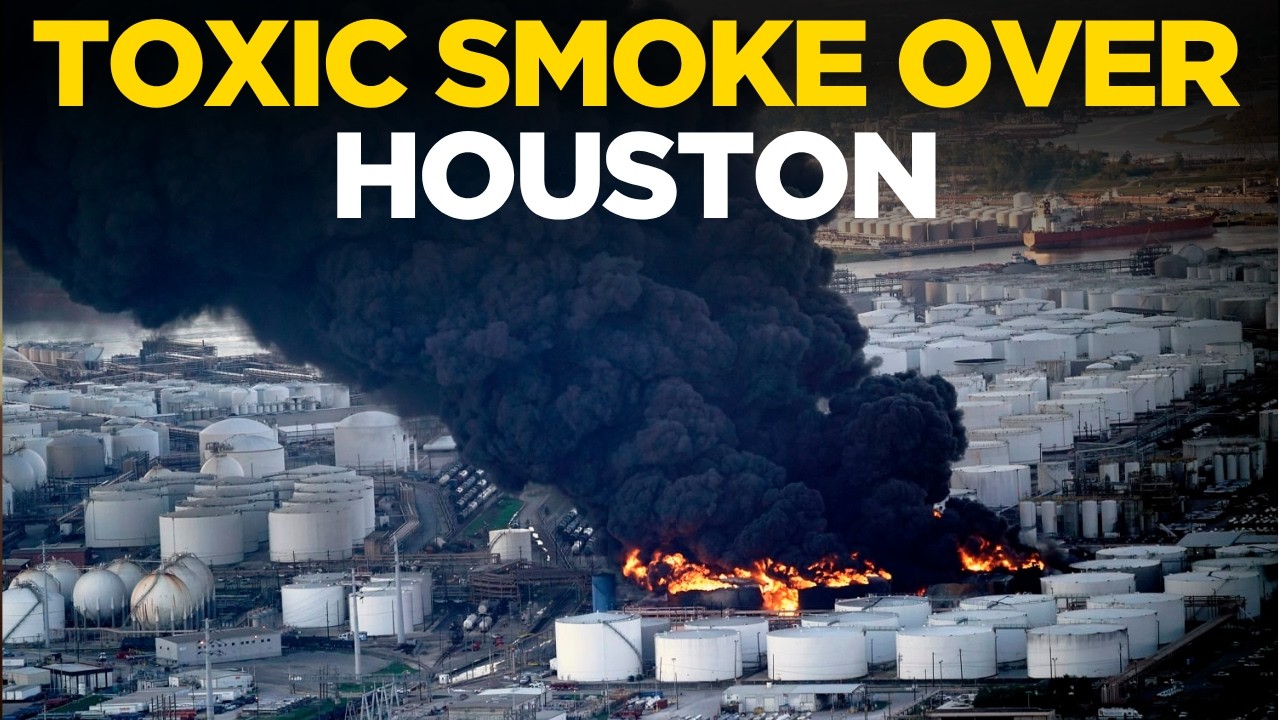HOUSTON FIRE LIVE | Huge Tire Fire Near Houston Ship Channel Sends Toxic Smoke Into Sky