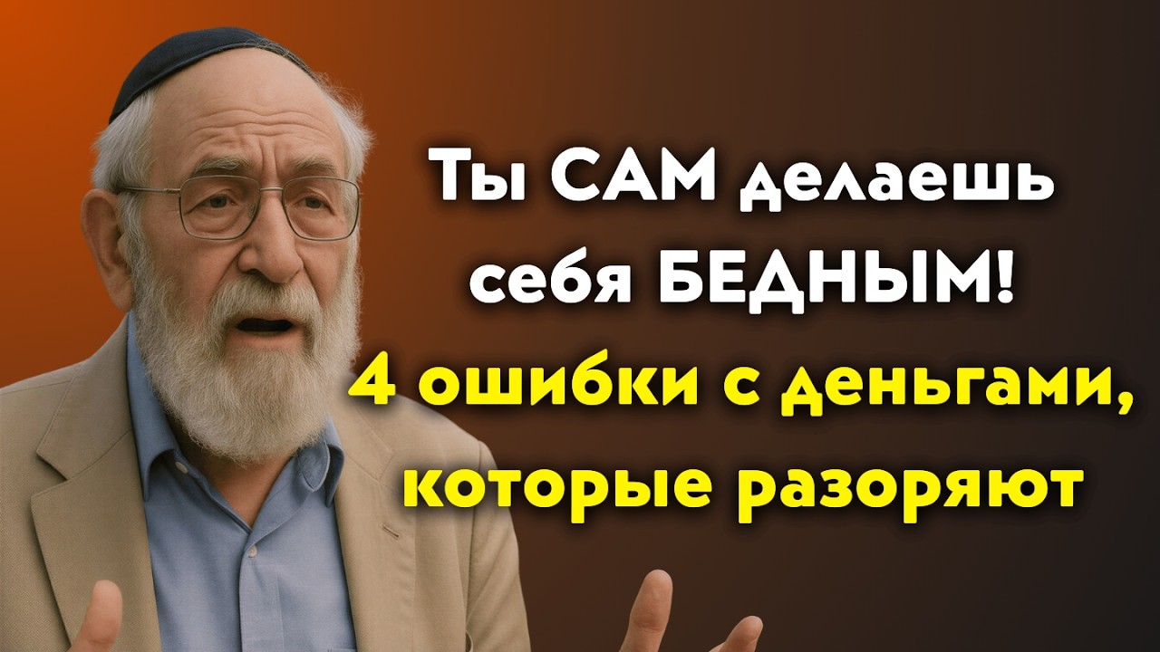 Почему вы бедны? 4 ошибки с деньгами, которые делают вас нищими | Еврейская Финансовая Мудрость