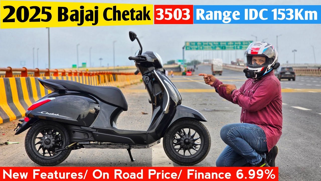 2025 Bajaj Chetak 3503 Pure Ride Review, On Road Price, New Features, 100% Range Test