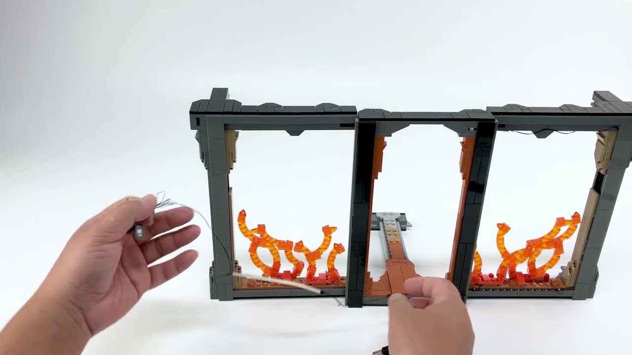 【Instalacja LGK770】Zestaw oświetleniowy do Władcy Pierścieni: Balrog Book Nook #10367