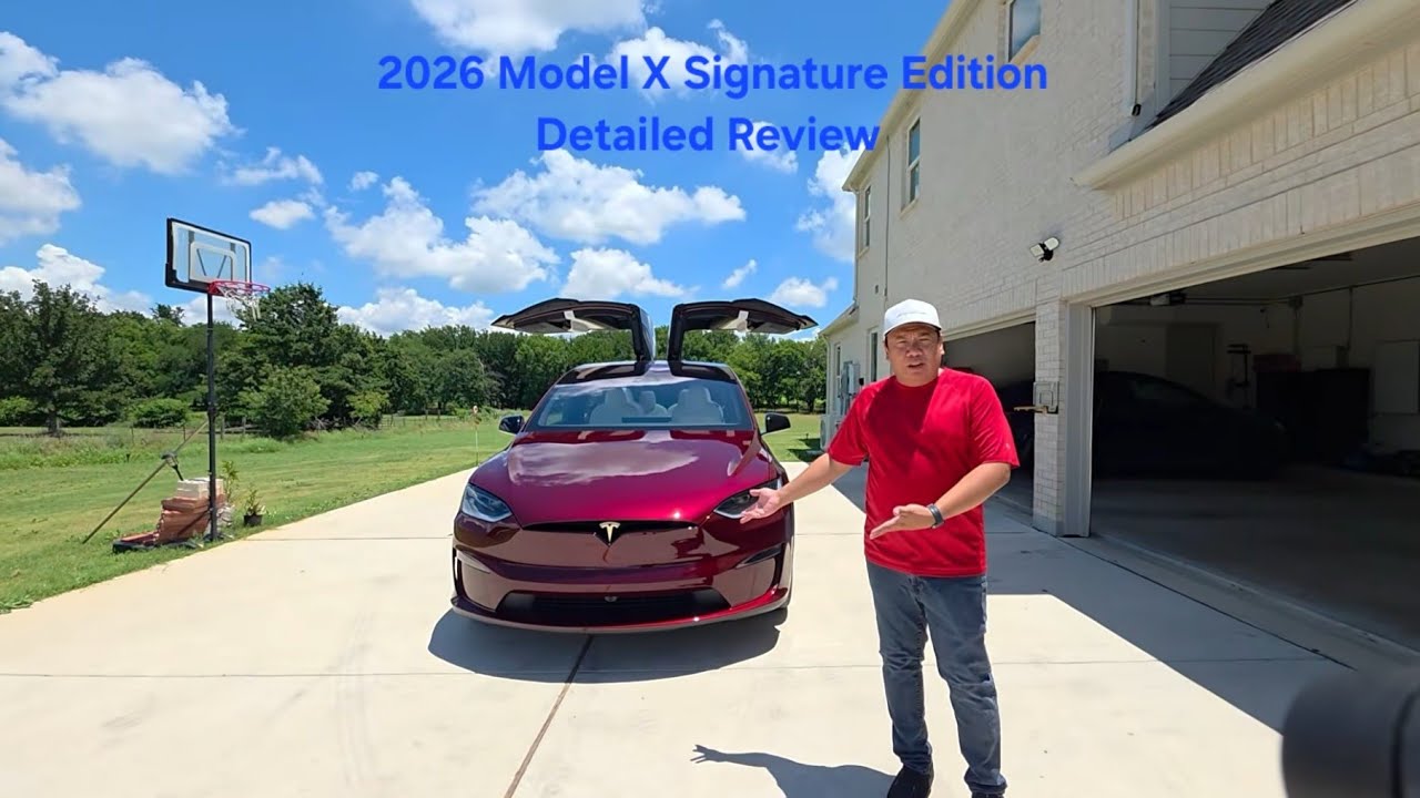 Обзор и полный осмотр Tesla Model X Signature Edition 2026 года: 1 из 100