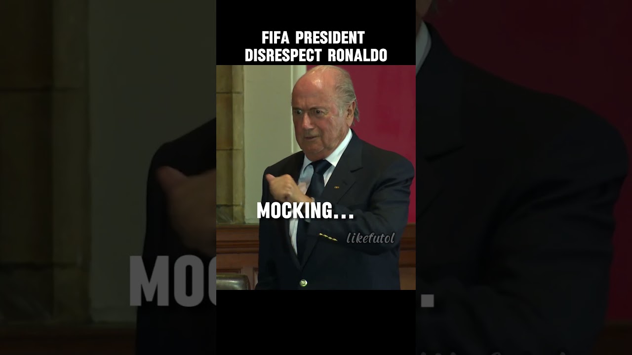 Ronaldo show FIFA president levels