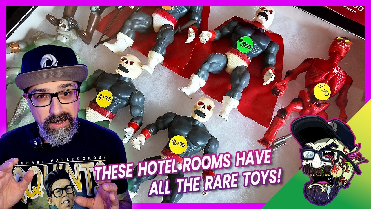 FLOOR to CEILING Toys at the Hotel Sales & This Vintage Toy Store! All Before Chicago Toy Show! 👀