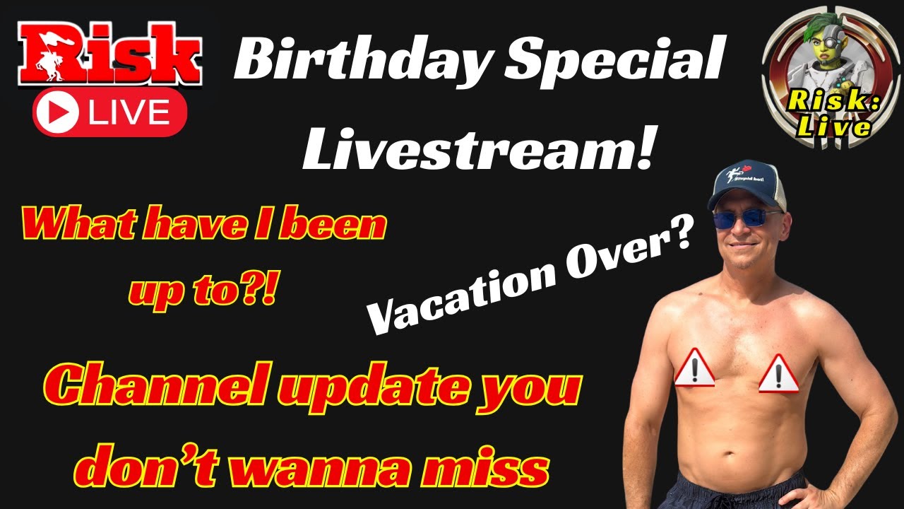 Birthday Special - Livestream  We'll be Playing Risk & talking Channel updates