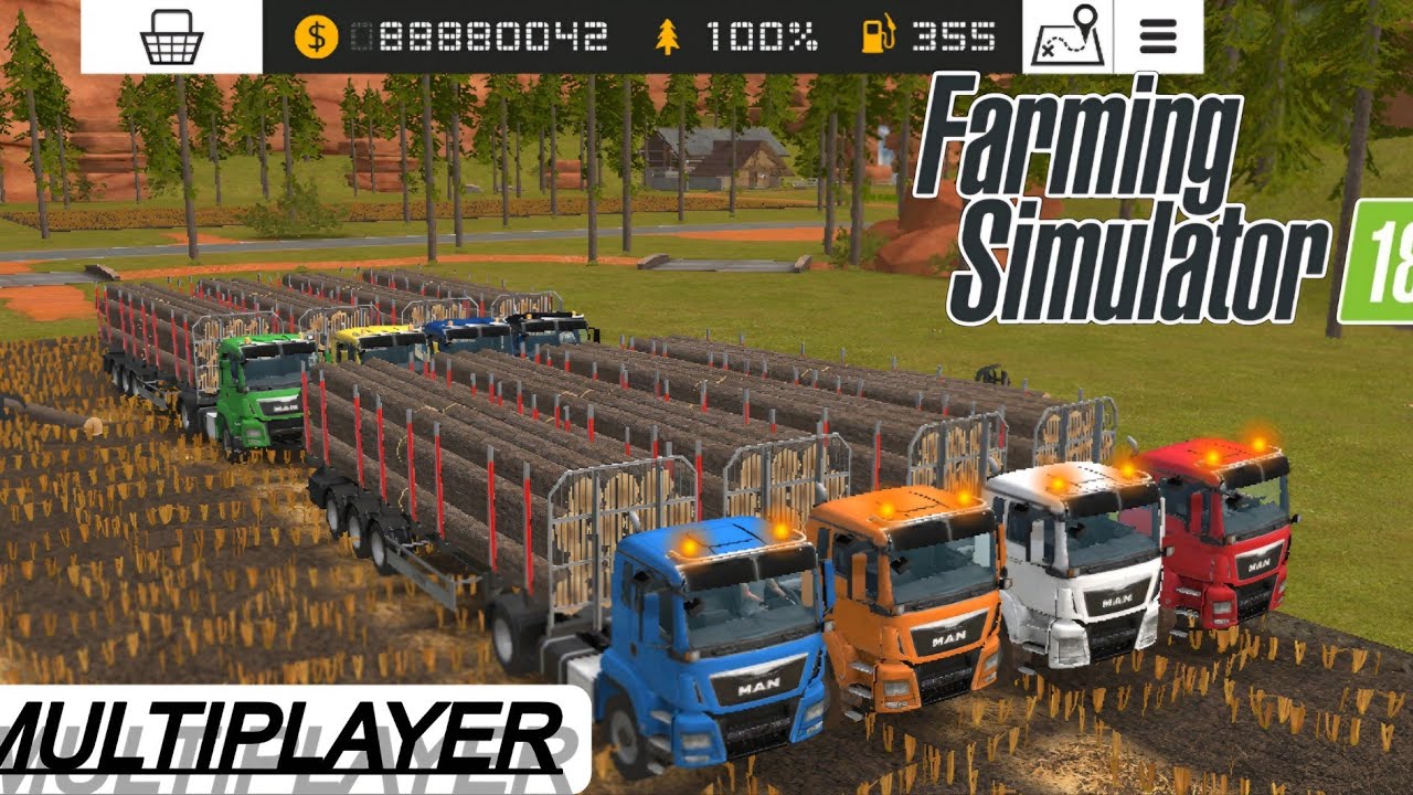 FS 18 Tree Cutting & Wood loading Gameplay! With multiplayer Gameplay Timelapse!