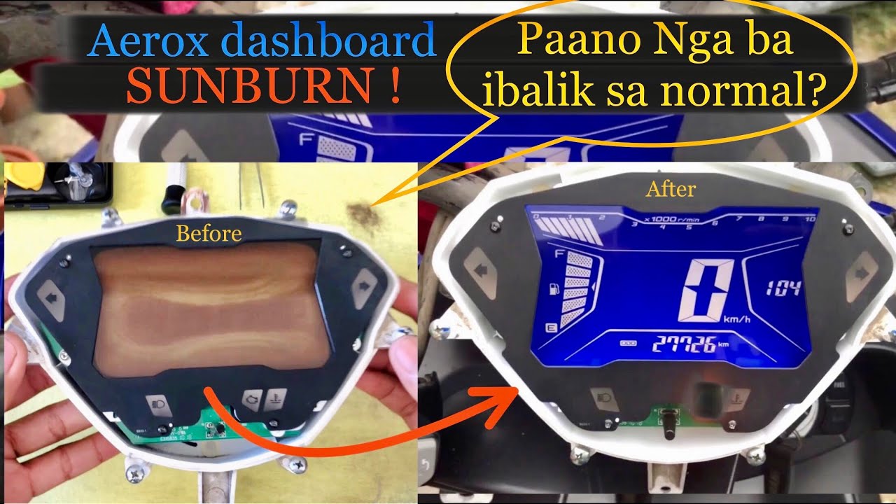 Paano gawin / How to repair Aerox 155 dashboard sunburn? step by step! (Tutorial) #JsloMotovlog