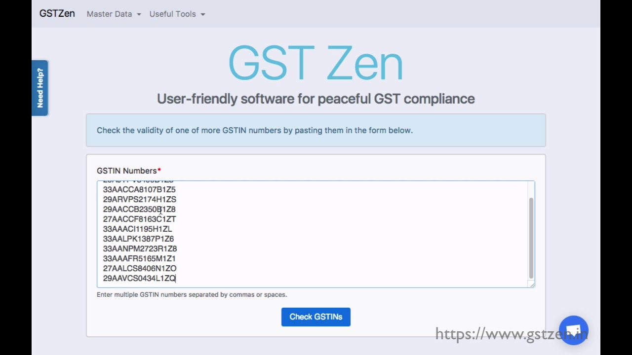 GSTZen - GSTIN Number Validator Tool