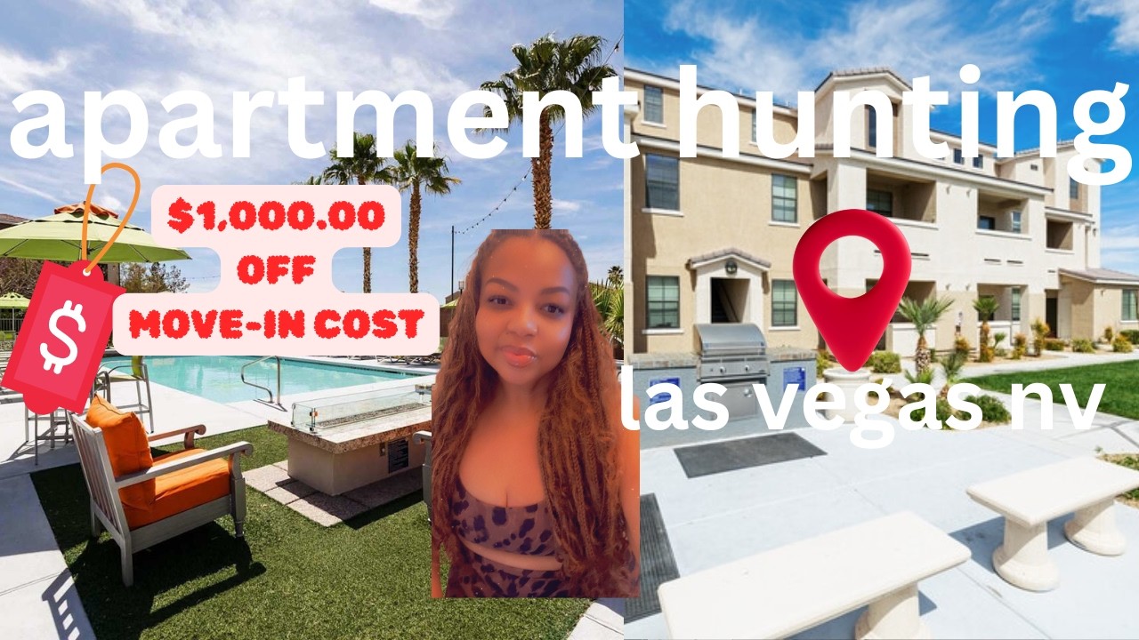 AFFORDABLE APARTMENT HUNTING IN LAS VEGAS| touring EVERETT APARTMENT HOMES
