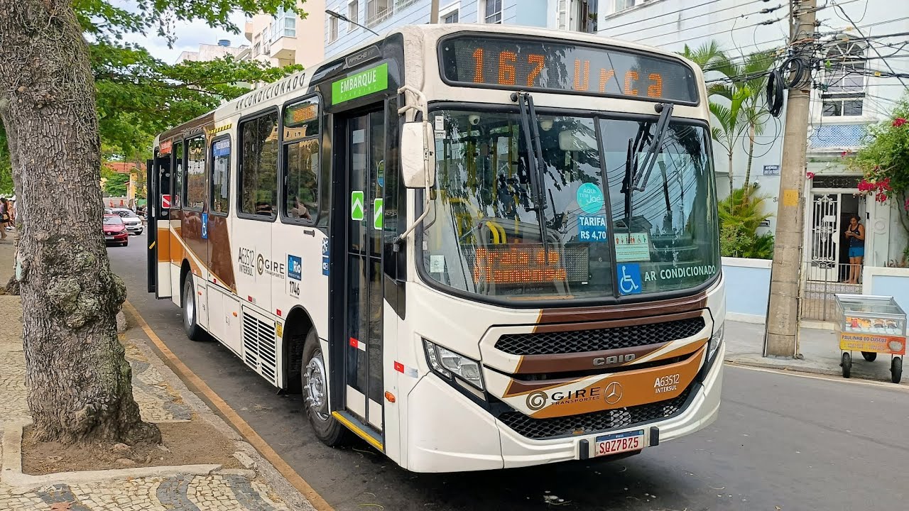 Linha 167 Terminal Gentileza x Urca via Praia do Flamengo
