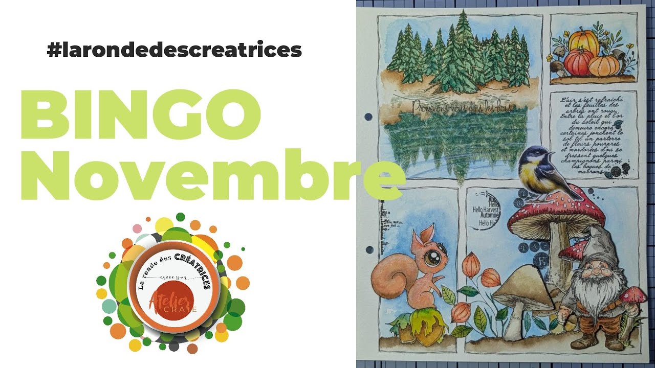 BINGO Novembre La Ronde des Créatrices @Atelier Craie - Sandrine