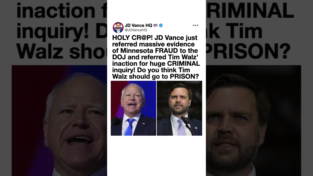 JD Vance vs Tim Walz: Political Controversy Explodes Online 🇺🇸