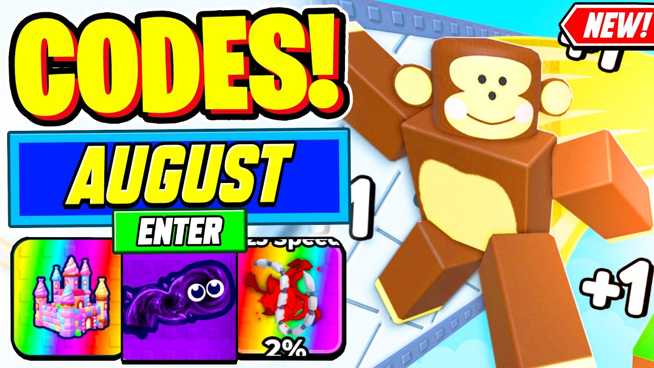 ⚠️Новые⚠️ ВСЕ РАБОЧИЕ КОДЫ для +1 Speed Monkey Escape в августе 2026 года &mdash; Roblox +1 Speed Monke...