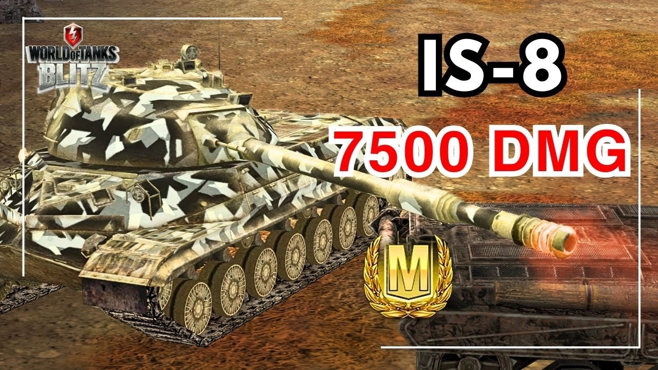 IS-8 &bull; 7500 Damage &bull; 6 kills | WOT Blitz Ace Mastery Gameplay