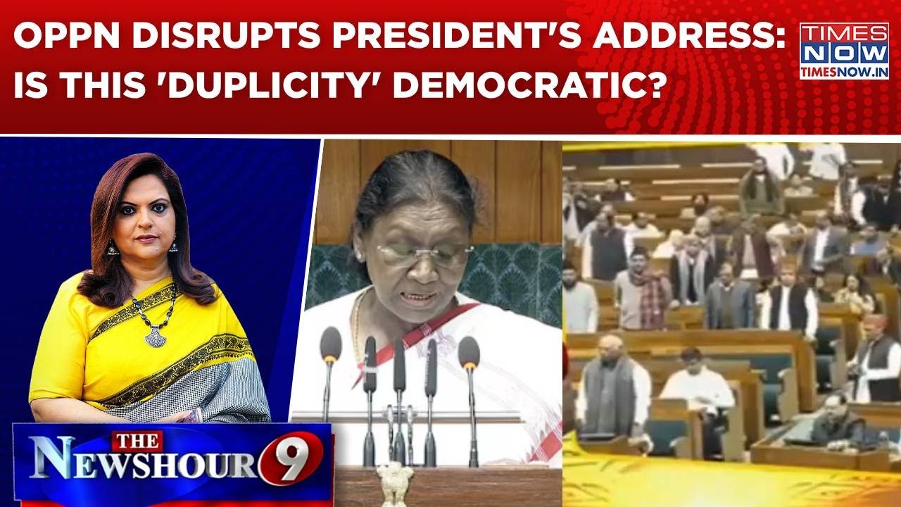 Oppn MPs Disrupt President's Address, Govt Slams 'Anarchic' Vipaksh; Is This 'Duplicity' Democratic?
