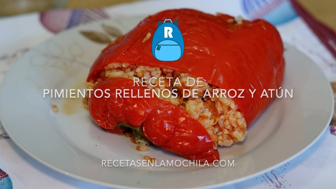 Receta de pimientos rellenos de arroz y atún