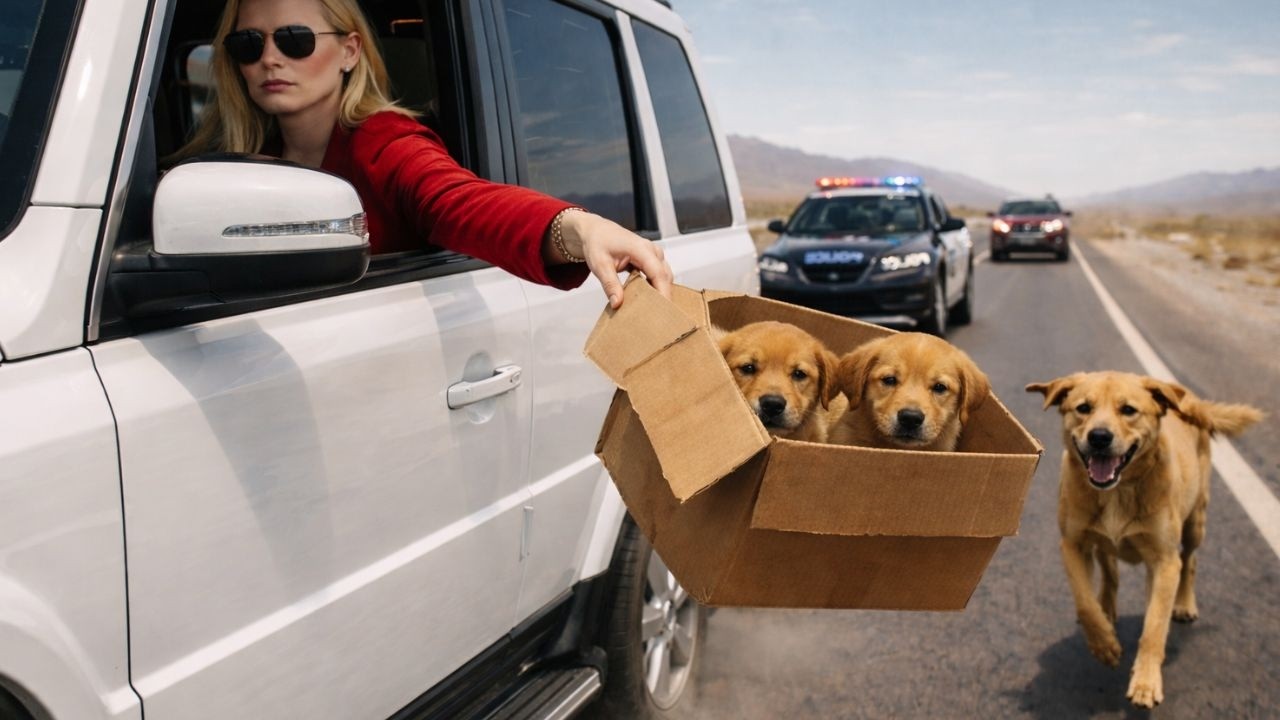 EMPRESÁRIA JOGA FILHOTE DE CARAMELO DO CARRO EM MOVIMENTE, ELA SÓ NÃO ESPERAVA QUE A POLÍCIA ESTAVA!
