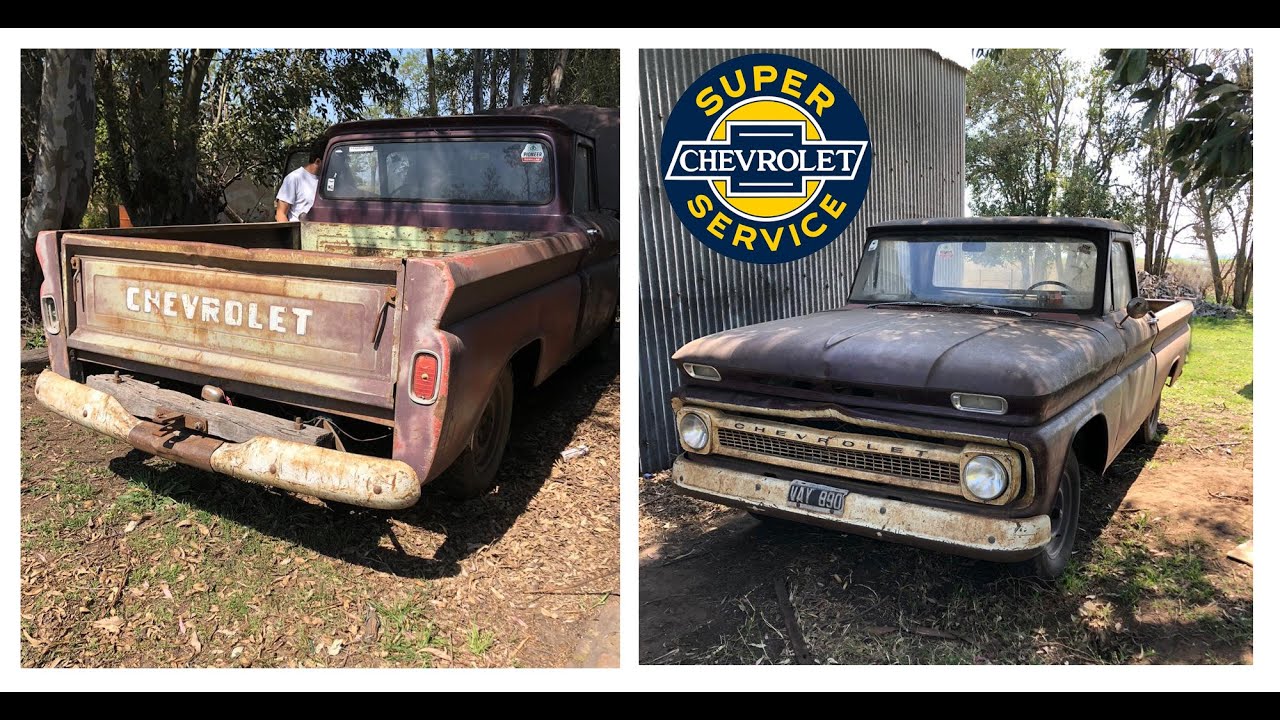 CHEVROLET C10 RESTAURACION PARTE 1 - Chevy C10 66 barn find patina look -