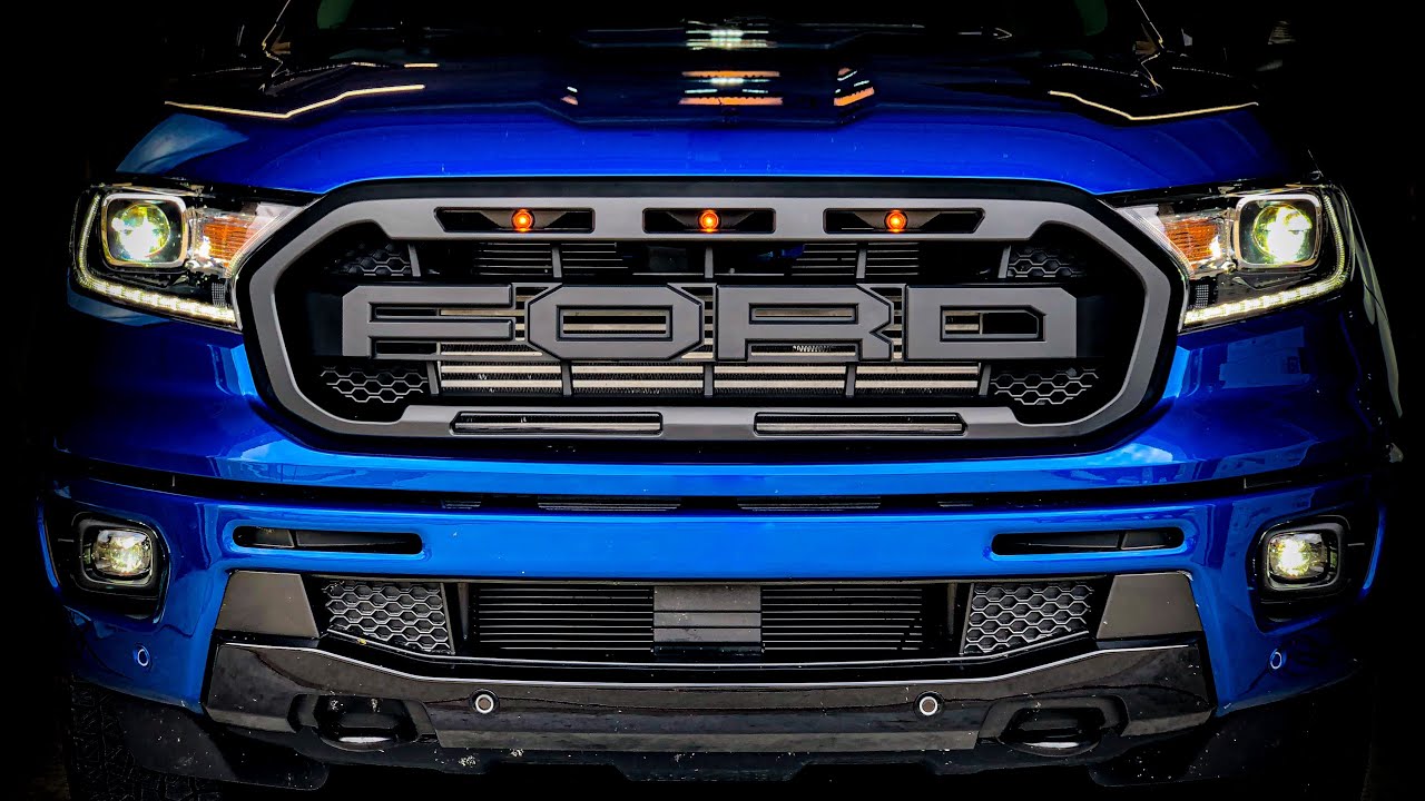 Установка решетки радиатора Ford Ranger Raptor 2020 года