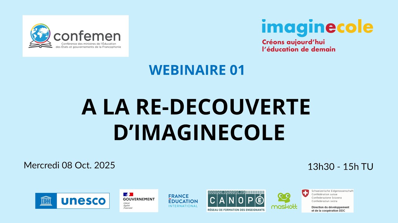 A la (Re) découverte d'Imaginecole - Webinaire 1